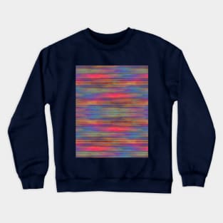 Abstract Colorful Patchwork Pattern Watercolor Crewneck Sweatshirt